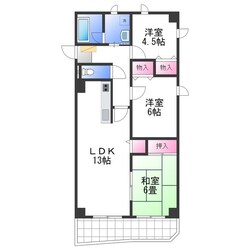 イルシオン長滝の物件間取画像